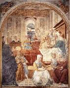 GOZZOLI, Benozzo Birth of Mary sdg oil painting artist